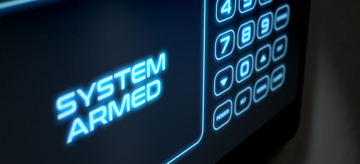 Security alarm system armed
